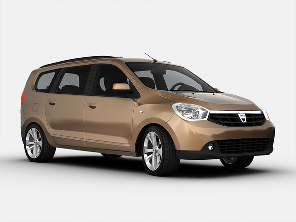 3d dacia car model - Dacia Lodgy (2013)... by Swan3DStudios